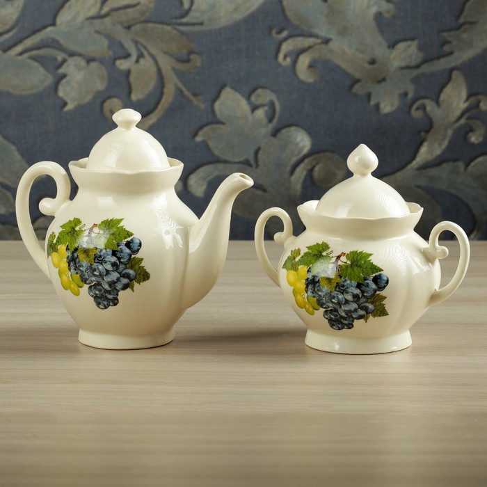 Чайная пара "Нарцисс" 0,8 л/ 0,7 л, микс