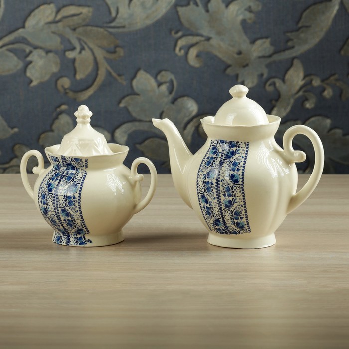 Чайная пара "Нарцисс" 0,8 л/ 0,7 л, микс