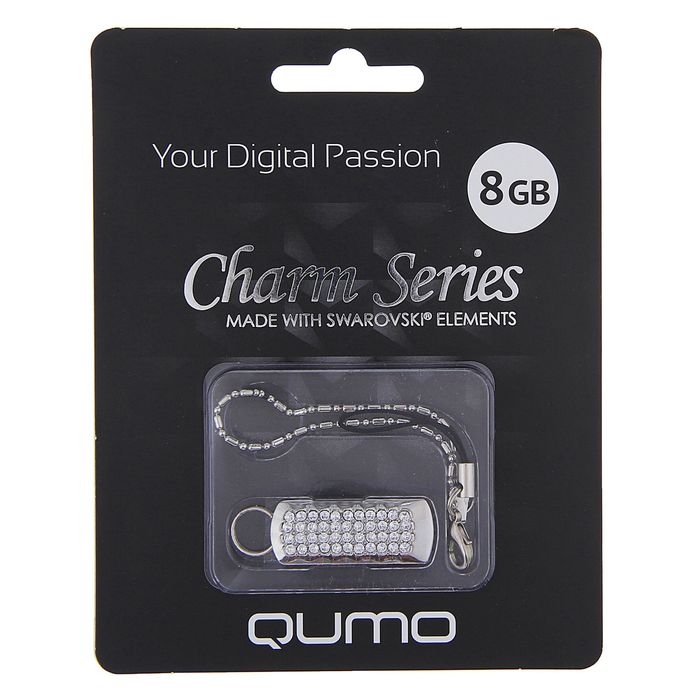 Подарочная USB-флешка Qumo 8Gb Charm Series, белая