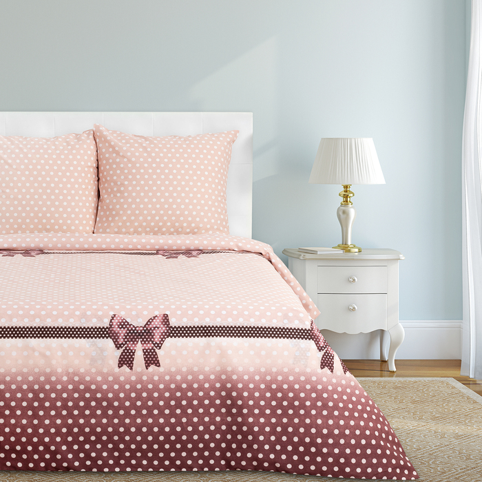 Постельное бельё "Этель" 2 сп. Элегант 175х215 см, 200х220 см, 70х70 см 2 шт, 100% хлопок, бязь 125 г/м²