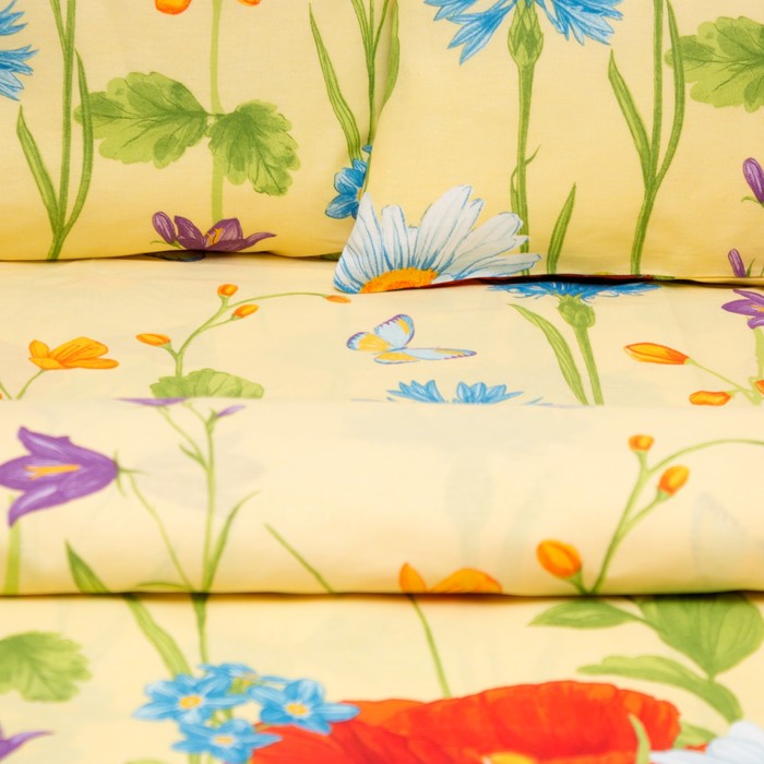 Постельное бельё "Этель" Русское поле (вид 2) 1,5 сп., размер 143х215 см, 150х214 см, 70х70 см - 2 шт., 100% хлопок, бязь, 125 г/м2