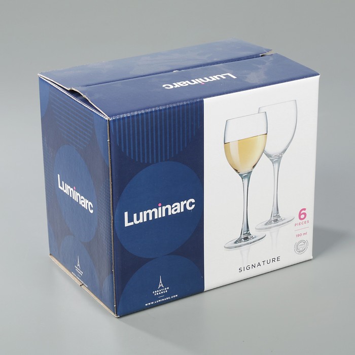 Набор фужеров для вина 190 мл "Эталон", 6 шт