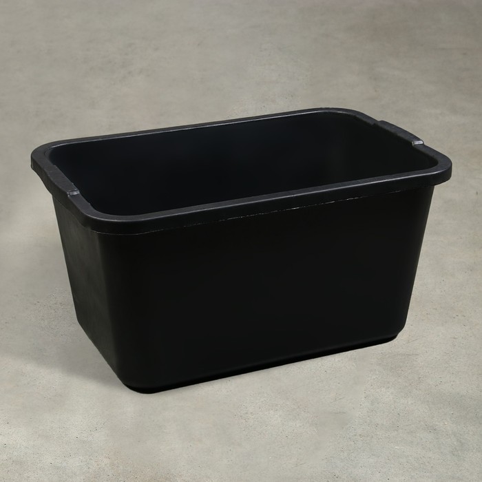 Таз строительный прямоугольный, 45 л, 590 х 400 х 285 мм, пластик