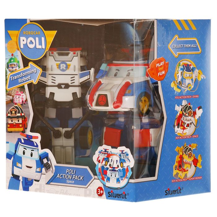 Трансформер «Поли», с костюмом астронавта, 10 см 1379190