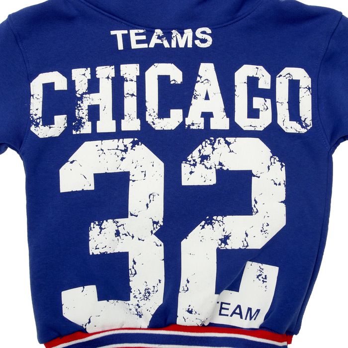 Толстовка для девочки «Чикаго 32», цвет синий, рост 122-134 (7-8 лет)