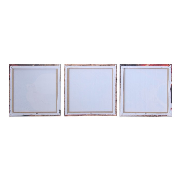 Модульная картина на подрамнике "Любимый напиток", 3 шт. — 28×28 см, 28×84 см