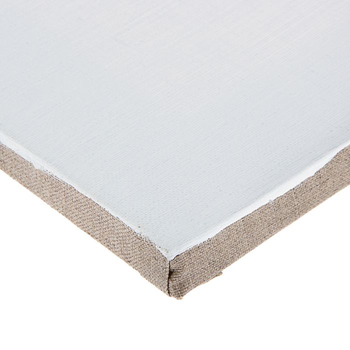 Холст на подрамнике лён 100% акриловый грунт 2*35*50 см мелкозернистый, 180 г/м²