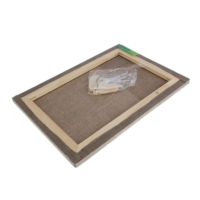 Холст на подрамнике лён 100% акриловый грунт 2*35*50 см мелкозернистый, 180 г/м²