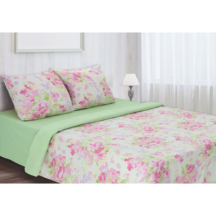 Постельное бельё "Этель" Акварель 2 сп., размер 175х217 см, 220х240 см, 70х70 см - 2 шт., 100% хлопок, перкаль 130 г/м2