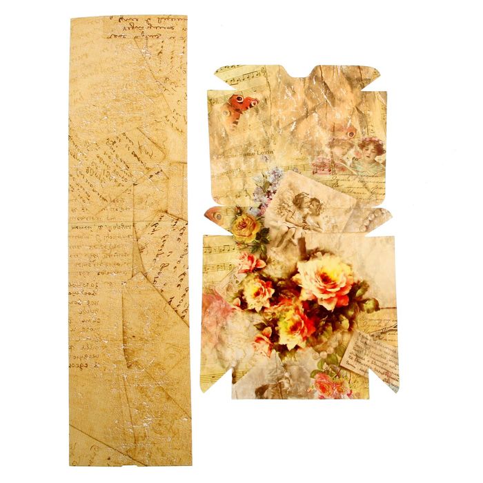 Коробочка для хранения фотографий "Винтаж", 11 х 11 см