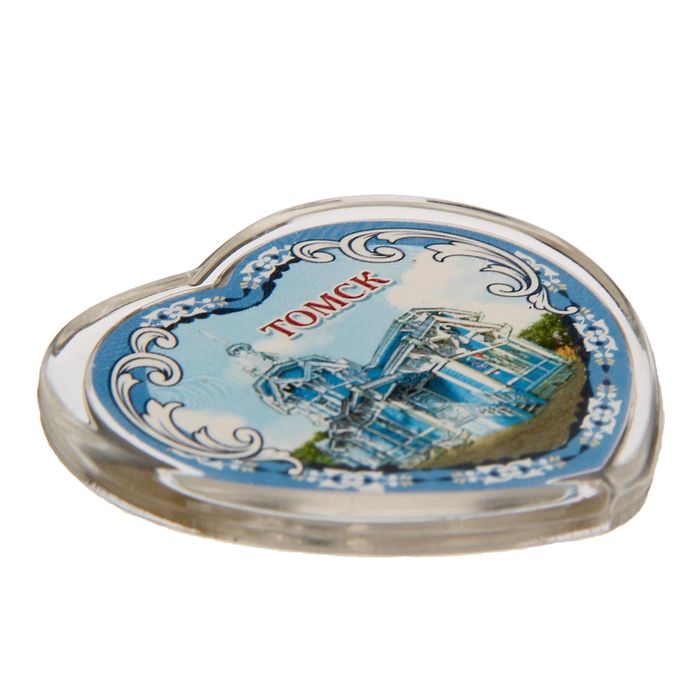 Магнит в форме сердца "Томск"