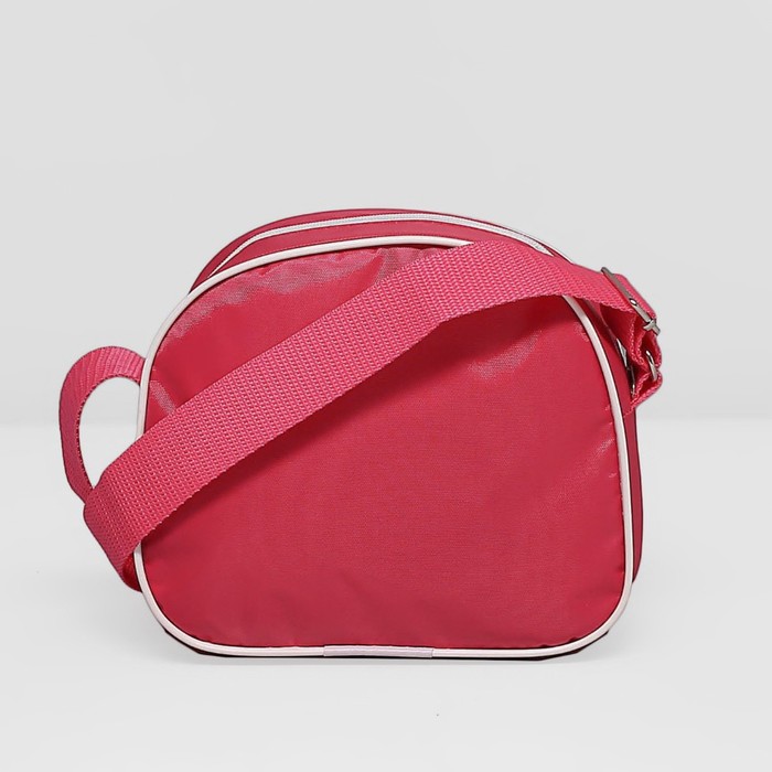 Сумка детская на молнии "Бабочки", 1 отдел, 1 наружный карман, цвет розовый/фиолетовый