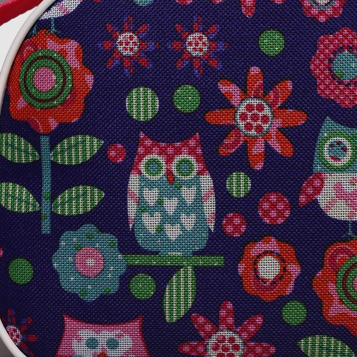 Сумка детская на молнии "Бабочки", 1 отдел, 1 наружный карман, цвет розовый/фиолетовый