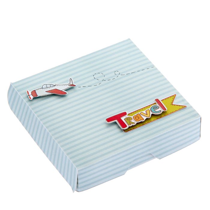 Коробочка для хранения фотографий "Люблю путешествовать", 11 х 11 см