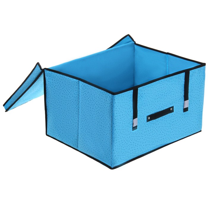 Короб для хранения с крышкой 50х40х30 см "Бирюза"