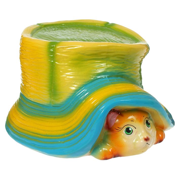 Копилка "Кот под шляпой" глянец, микс