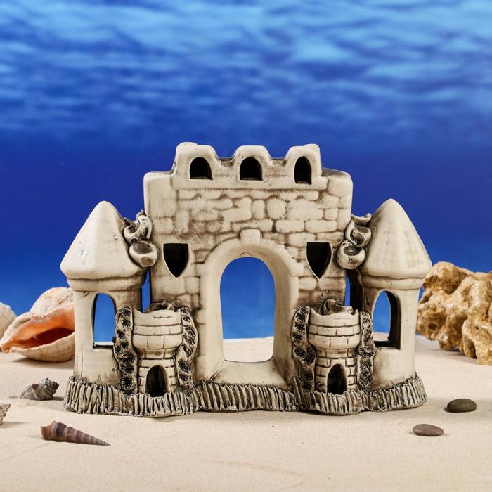 Декорации для аквариума "Пять башен" микс