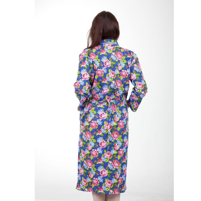 Халат женский фланелевый Запашной МИКС, р-р 50