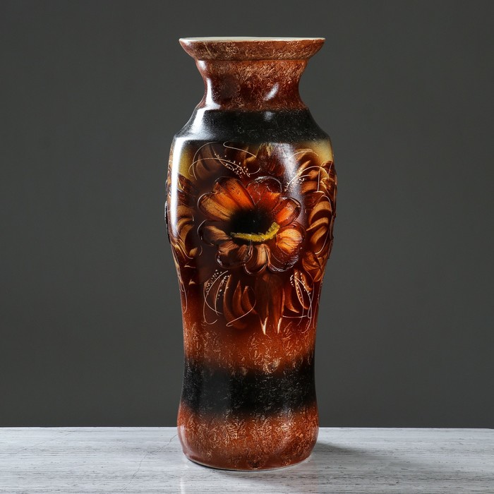 Ваза напольная "Весна" декор, подсолнух