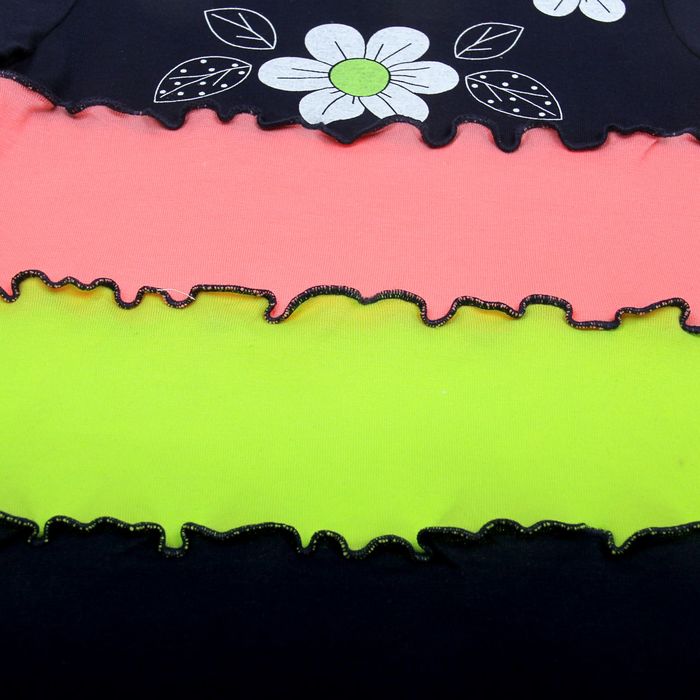 Платье для девочки "Три цветочка", рост 98 см (26), цвет тёмно-синий/карамель/лимонный