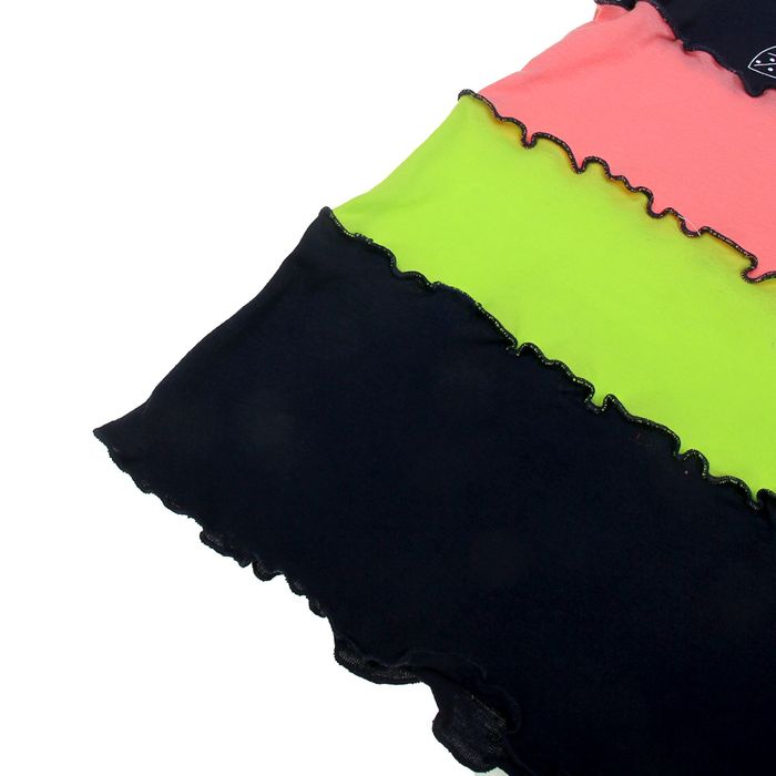 Платье для девочки "Три цветочка", рост 98 см (26), цвет тёмно-синий/карамель/лимонный