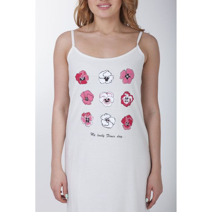 Сорочка женская ночная, цвет молочный, рост 158-164 см, размер 44 (88) вискоза