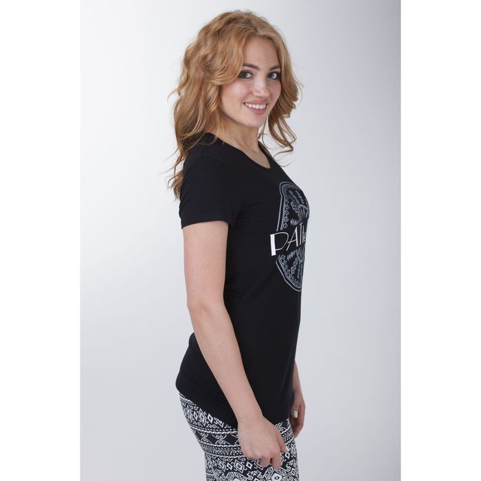 Комплект женский (футболка, капри), цвет чёрный, рост 170-176, размер 42 вискоза