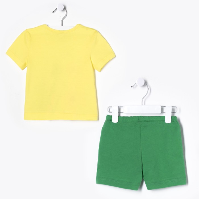 Костюм для девочки "Кузнечик", рост 86-92 см (26), цвет лимонный/зелёный