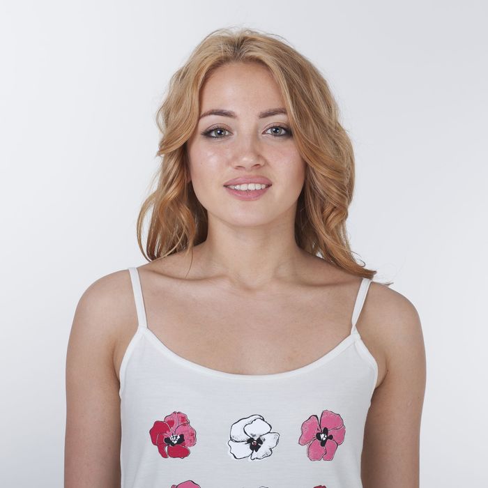 Сорочка женская ночная, цвет молочный, рост 158-164 см, размер 42 (84) вискоза