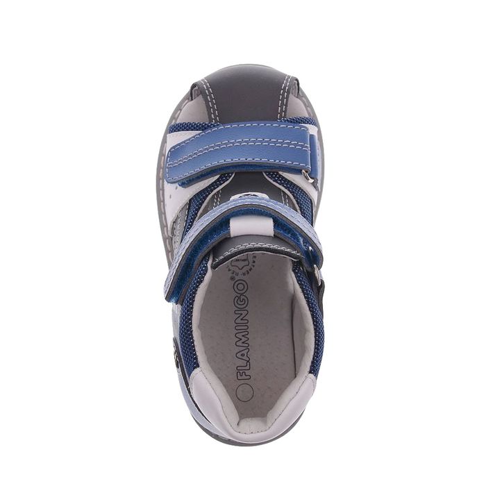 Сандалии детские Flamingo, цвет серо-синий, размер 20 (арт. 61-XS157)