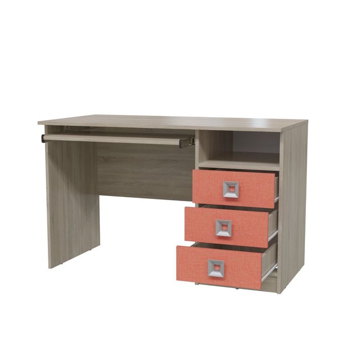 Стол рабочий СИТИ 1200*600*755 Дуб сонома/Коралл