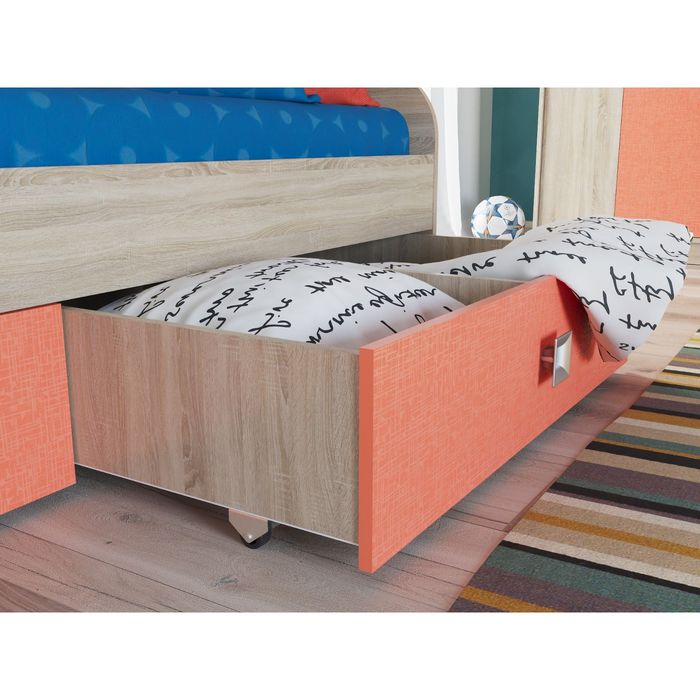 Стол рабочий СИТИ 1200*600*755 Дуб сонома/Коралл