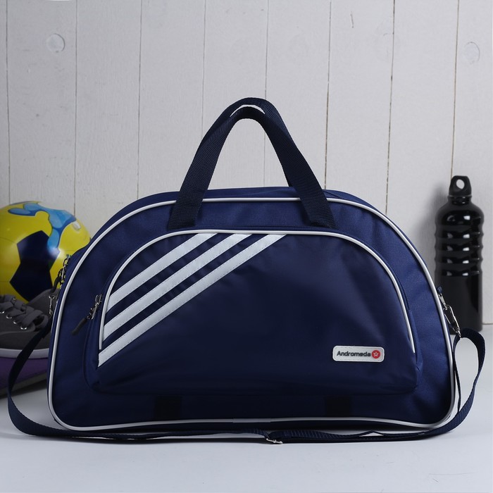 Сумка универсальная на молнии, 1 отдел, 1 наружный карман, синяя