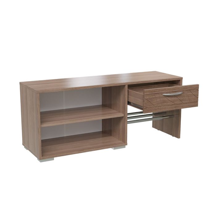 Тумба ТриО 1070*350*450 Ясень шимо темный/светлый