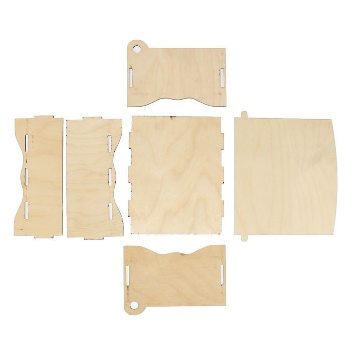 Шкатулка для декора "Простая", набор 6 деталей