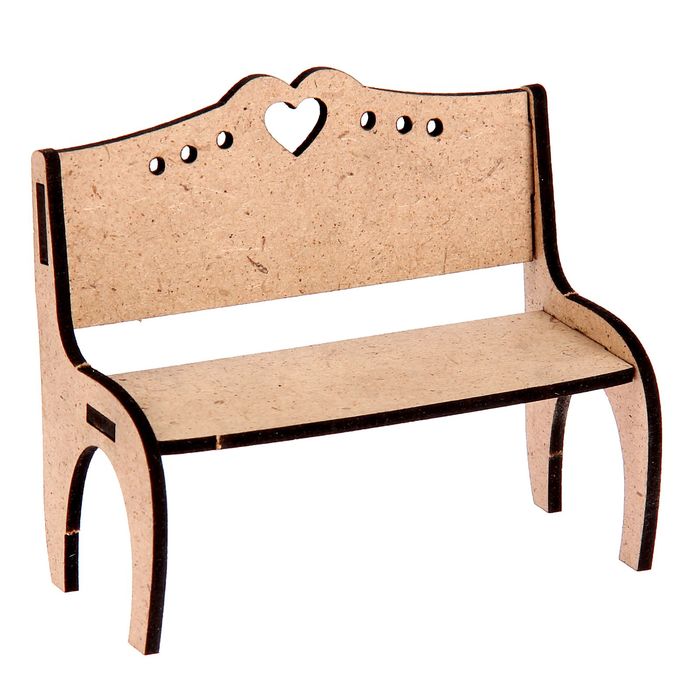 Заготовка для творчества "Диван для кукольного домика"