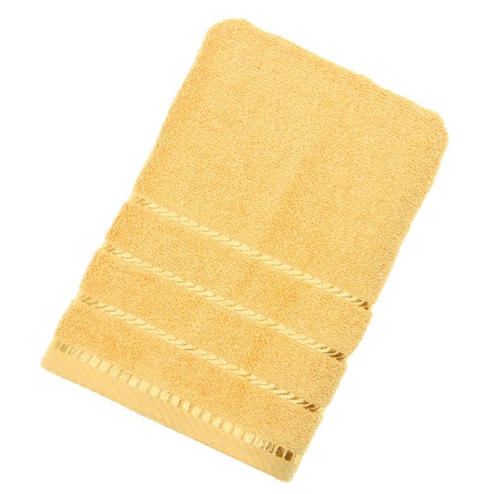 Полотенце махровое BERLIN Uni, размер 50х100 см, 470 г/м2, цвет золотой