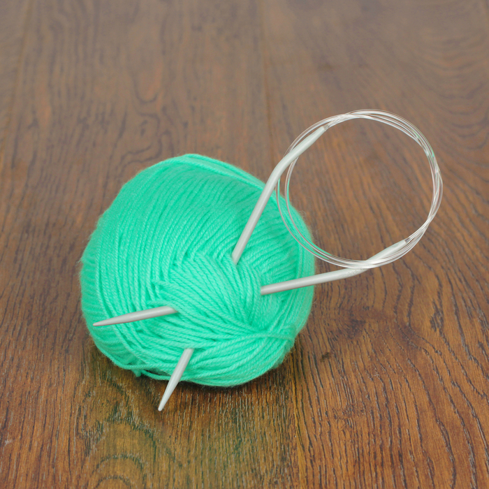 Спицы для вязания, круговые, d=4мм, 80см