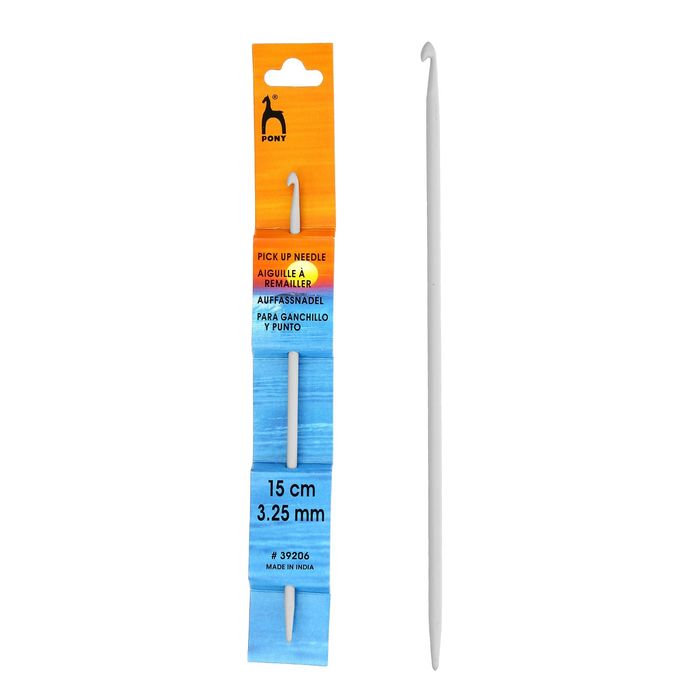 Крючок-спица для вязания, d=3,25мм, 15см