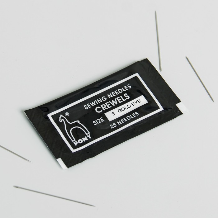 Иглы для вышивания и бисера №9, 04159, 25шт
