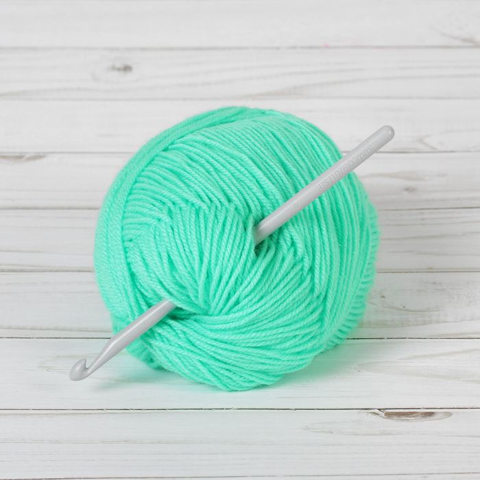 Крючок для вязания, пластиковый, d=6мм, 15см