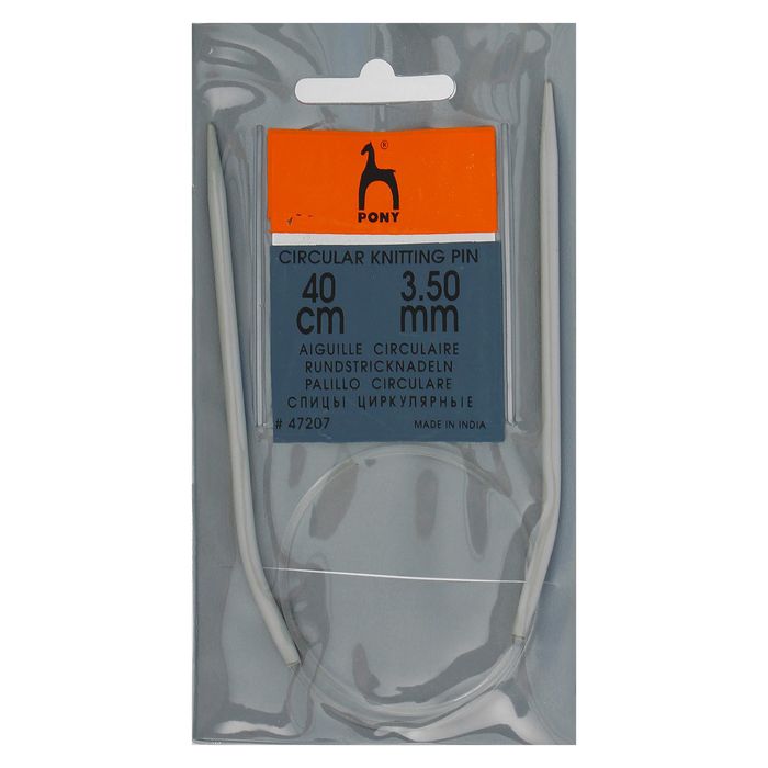 Спицы для вязания, круговые, d=3,5мм, 40см