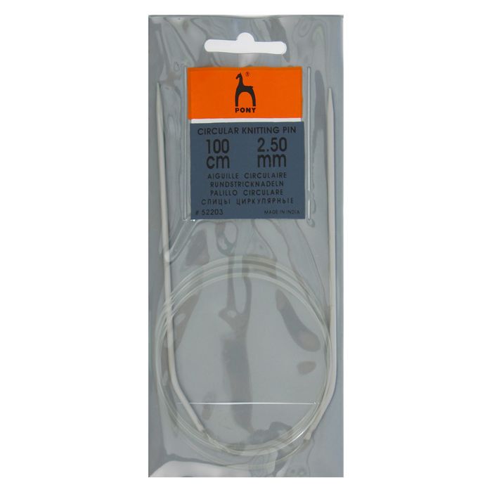 Спицы для вязания, круговые, d=2,5мм, 100см