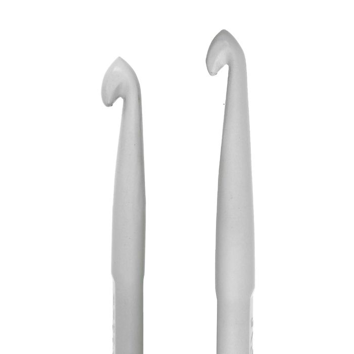 Крючок для вязания, алюминиевый, двусторонний, d=5-6мм, 13,5см