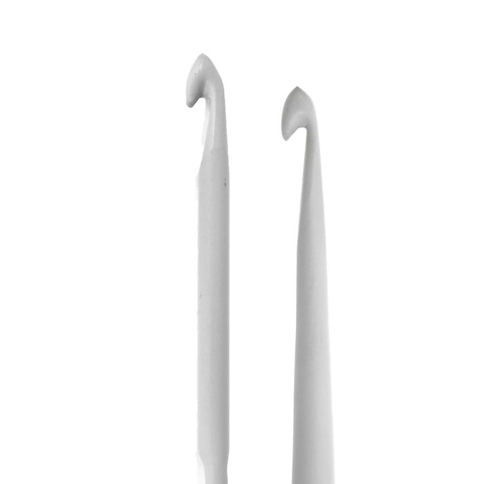 Крючок для вязания, алюминиевый, двусторонний, d=2,5мм-3,5мм, 13,5см