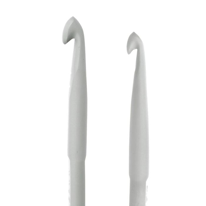 Крючок для вязания, алюминиевый, двусторонний, d=4,5-5,5мм, 13,5см