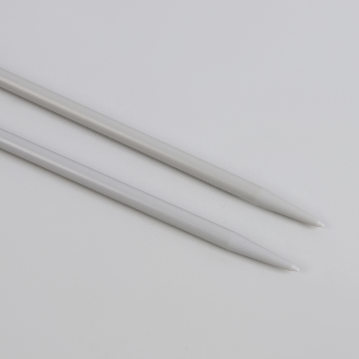 Спицы для вязания прямые, наконечник, d=6мм, 35 см, 2шт