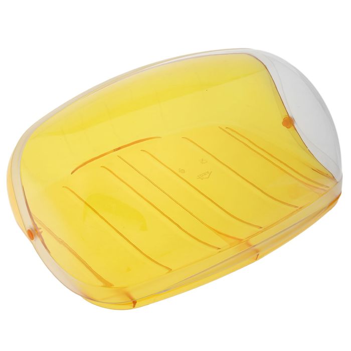 Хлебница большая "Кристалл", цвет оранжевый