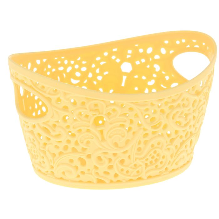 Корзинка 3 л "Кружево", цвет банановый