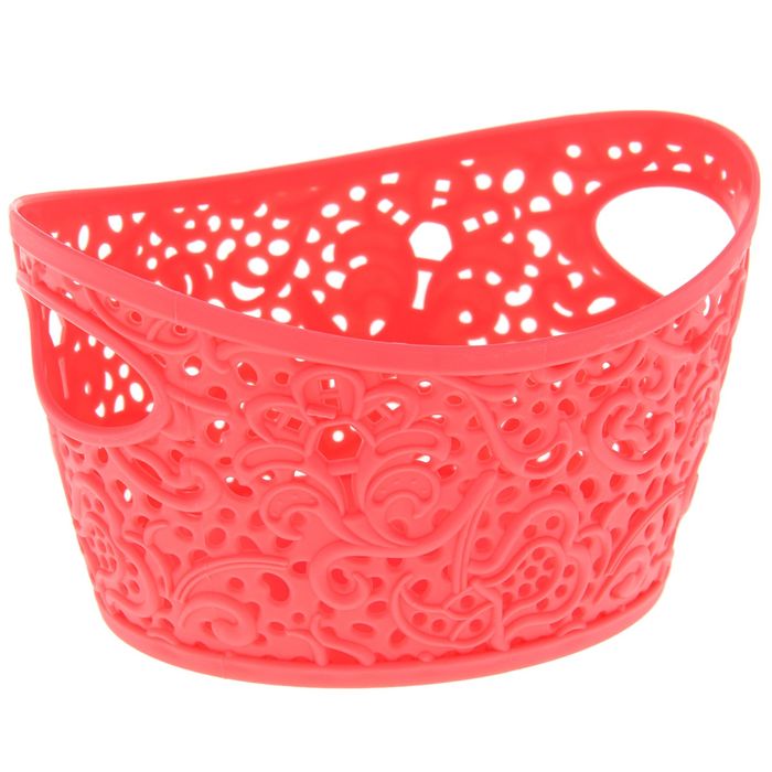 Корзинка 3 л "Кружево", цвет коралловый
